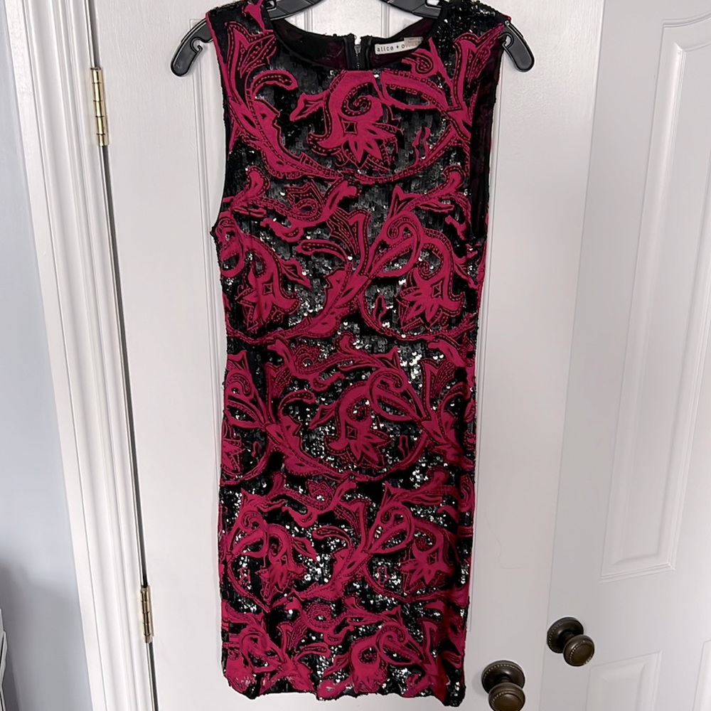 Alice + Olivia sequined dress